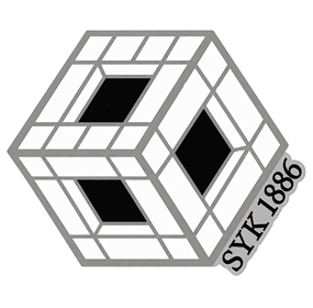 SYK-26 erikoislogo Avaimenperä